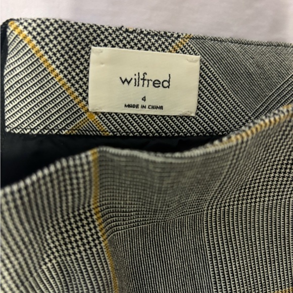 Wilfred Gray and Yellow Checkered Mini Skirt - Picture 2 of 2